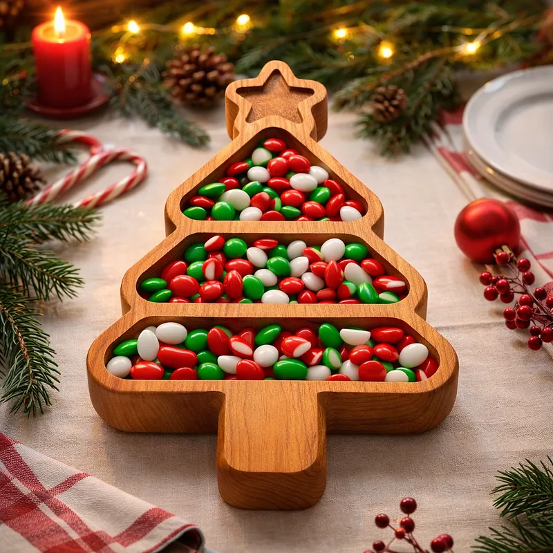 christmas tree candy dish - image 2