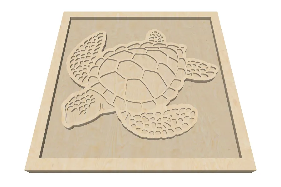 Inlay/Epoxy Turtle - image 2