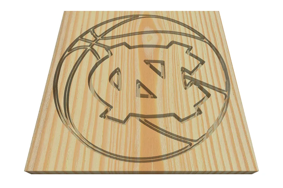 UNC with Basketball - image 1