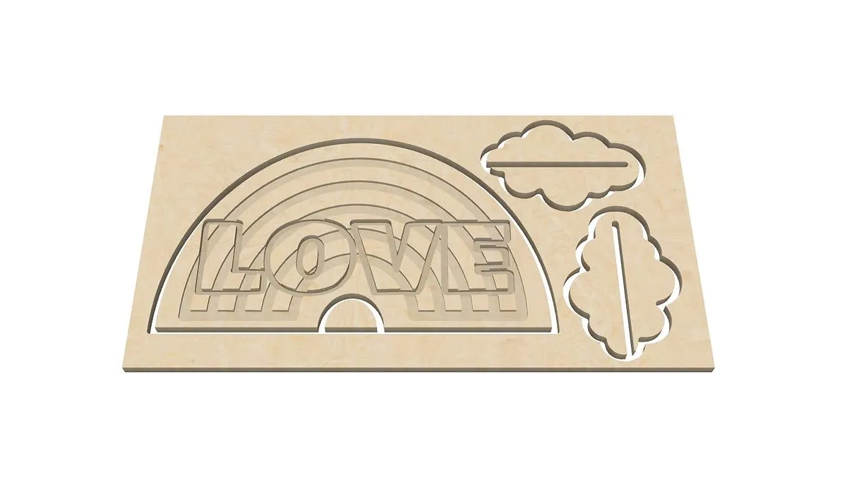 Love Sign with Rainbow - image 3