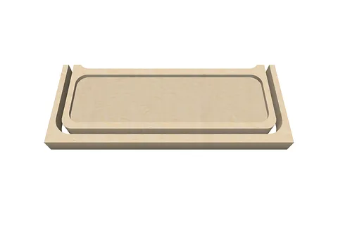Copy of cherry bar tray with garnish  cups