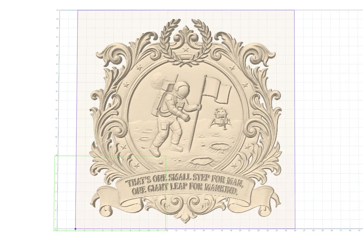Moon landing plaque - image 1