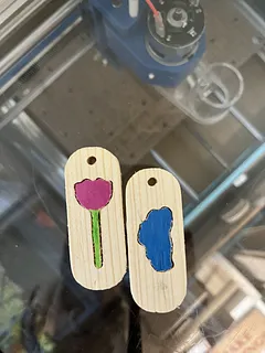 Small Inlay Keychains
