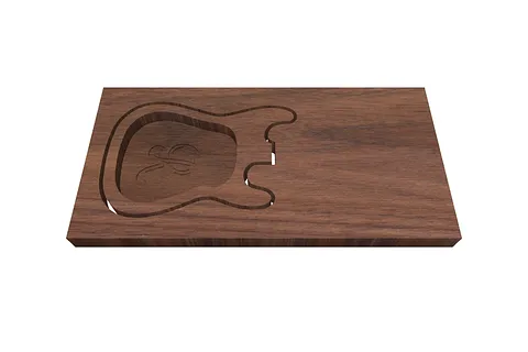 The R Bar Guitar tray cutout