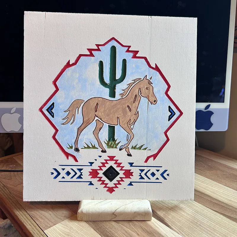 Horse in Desert - image 3