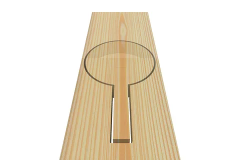 wooden pot