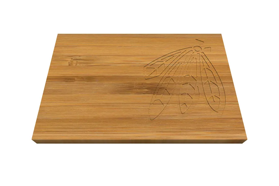 Blackhawks Feather Cutting Board - image 4