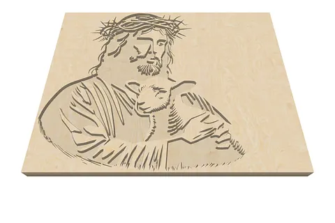 Copy of jesus and lamb