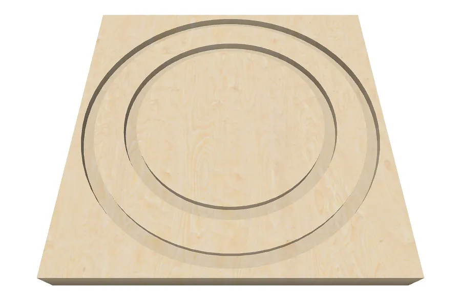 Semi Circle - Rosette With Hearts - image 1