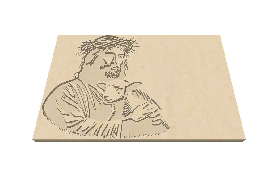 Copy of jesus and lamb - image 1