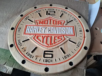 harley clock
