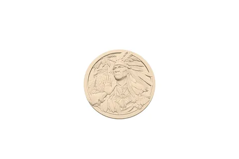 11723 Indian and Eagle 3d Prining