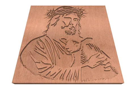 Copy of jesus and lamb