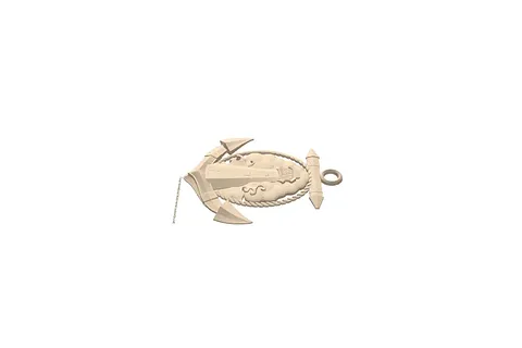 Anchors and lighthouse A003693 wood carving file stl for Artcam and Aspire free art 3d model download for CNC