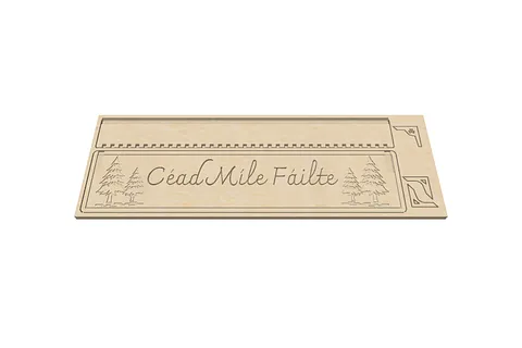Coat Rack with Shelf - Irish Welcome