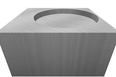 aluminum test cut