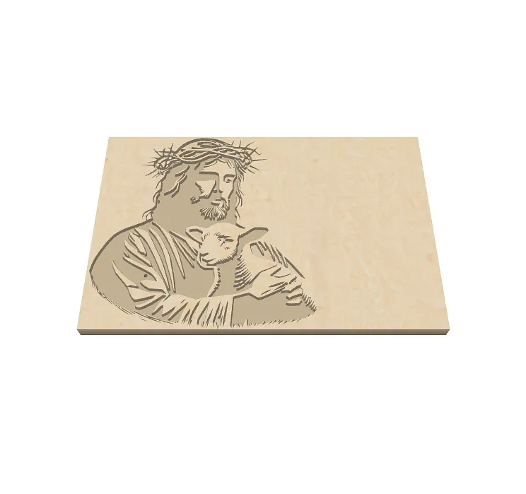 jesus and lamb - image 2