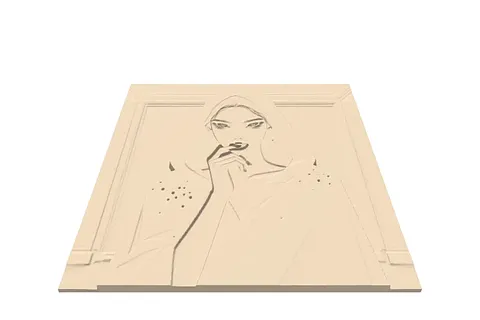 Hooded woman .25