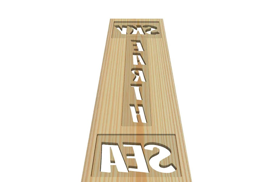 sky-earth-sea sign - image 1