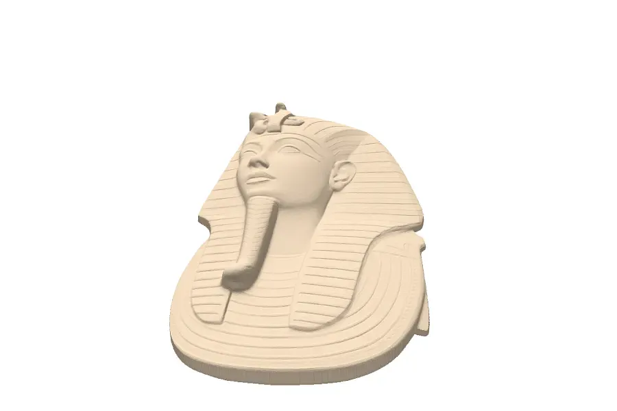 Pharaoh Bust with Hieroglyph - image 1