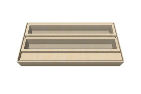 Foil case with tear off bar