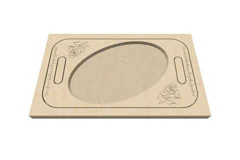 Rose oval platter