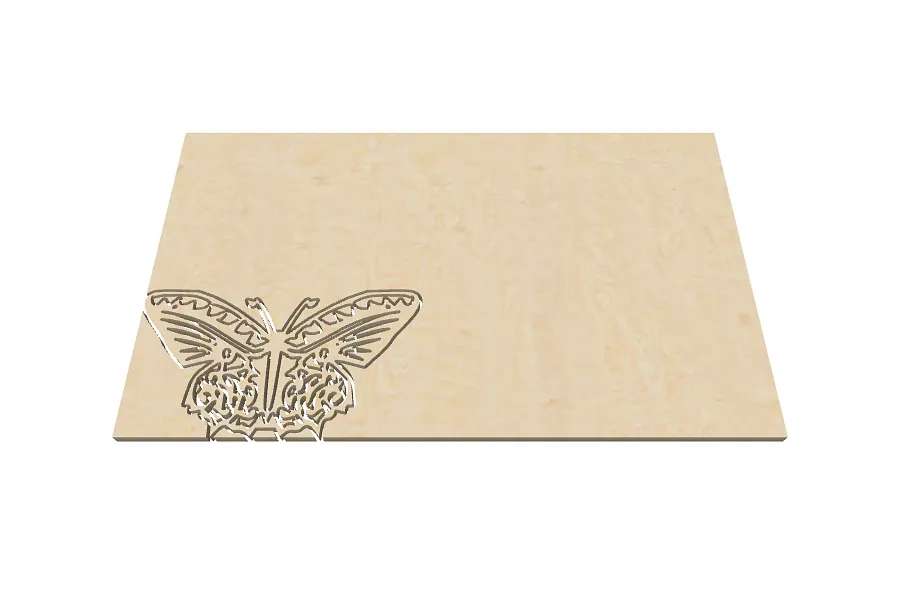 Schmetterling 90x50 Fräser 1.0mm - image 1