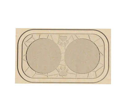 Dog/Cat food and water bowl stand.