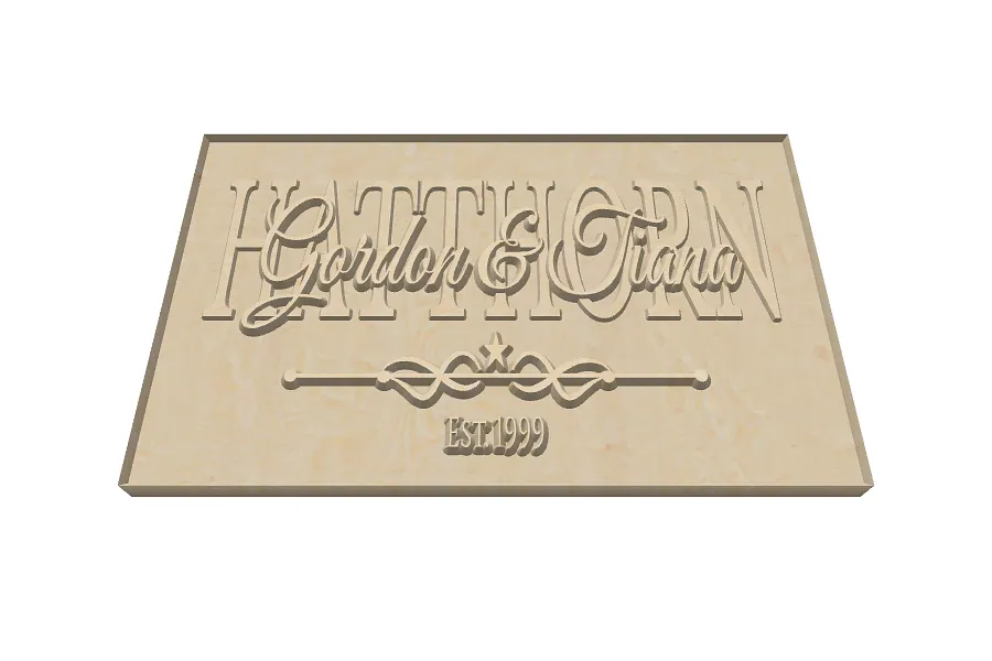Layered Name Sign - image 1