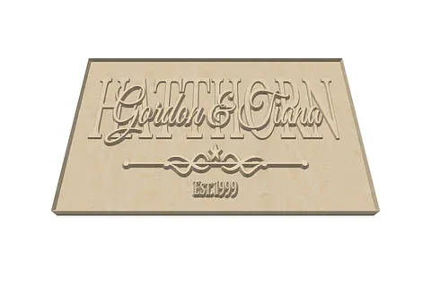 Layered Name Sign