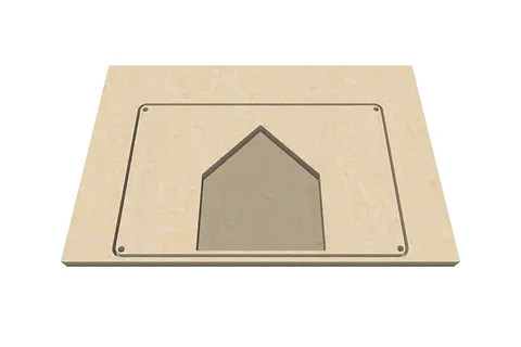 casa mdf con 3d