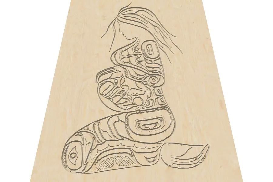 Haida Mother with Child - image 1