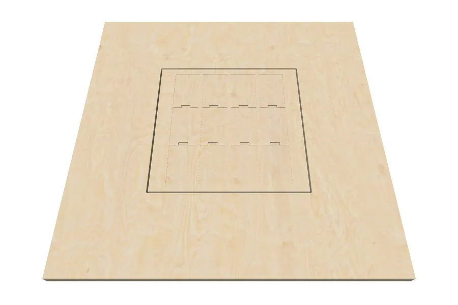 Metal Business Card Jig for Woxcker L2 - image 1