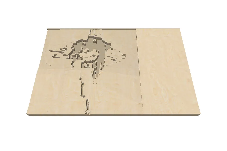 Jesus face coming out of cross - image 1