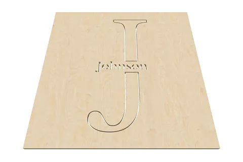 Johnson plain monogram