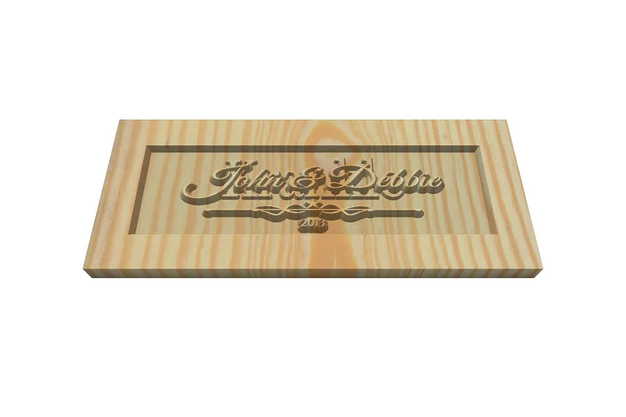 Layered Name Sign - image 1