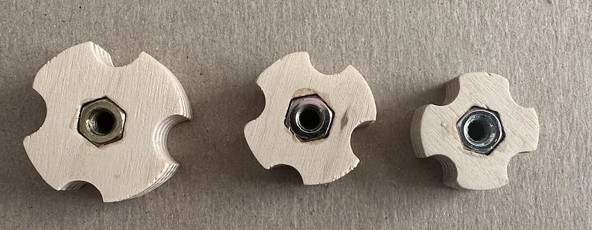 Carriage bolt 1/4x20  shop  knob - image 1