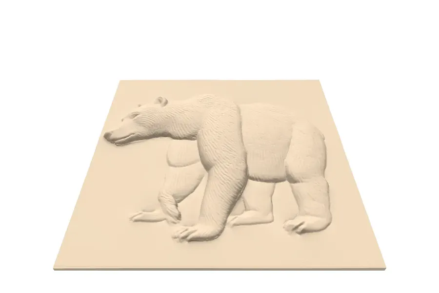 bear carve for easel - image 1