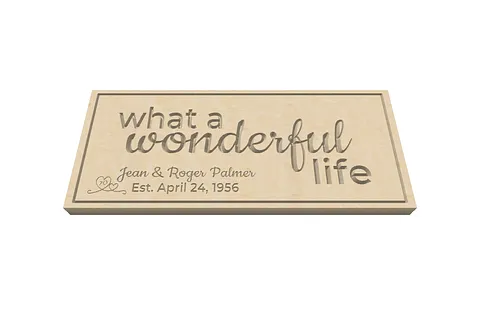 what a wonderful life
