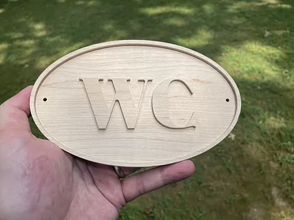 Water Closet sign