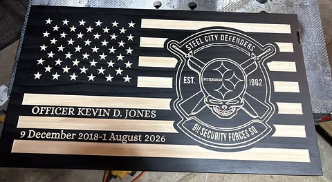 911 SFS Flag Plaque