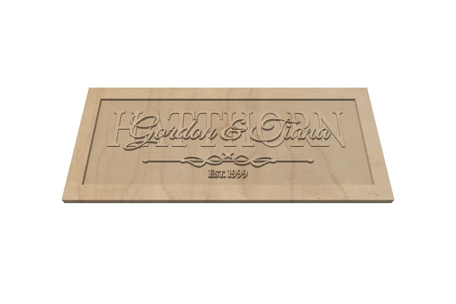 Layered Name Sign - image 1