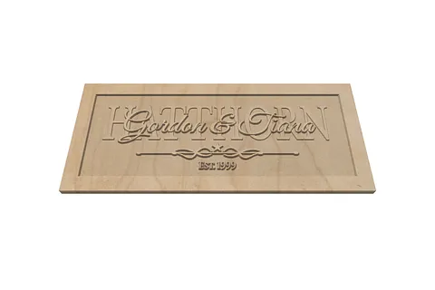 Layered Name Sign