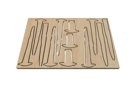 Nails for cross