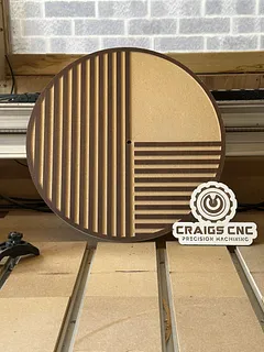 16mm MDF Modern Line‑Art Clock