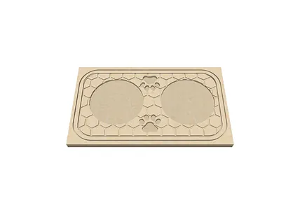 Hexagon Dog/Cat food and water bowl stand