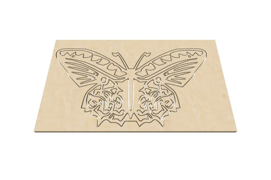 Schmetterling 180x100 Fräser 1.0mm - image 1