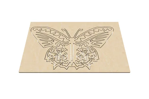 Schmetterling 180x100 Fräser 1.0mm