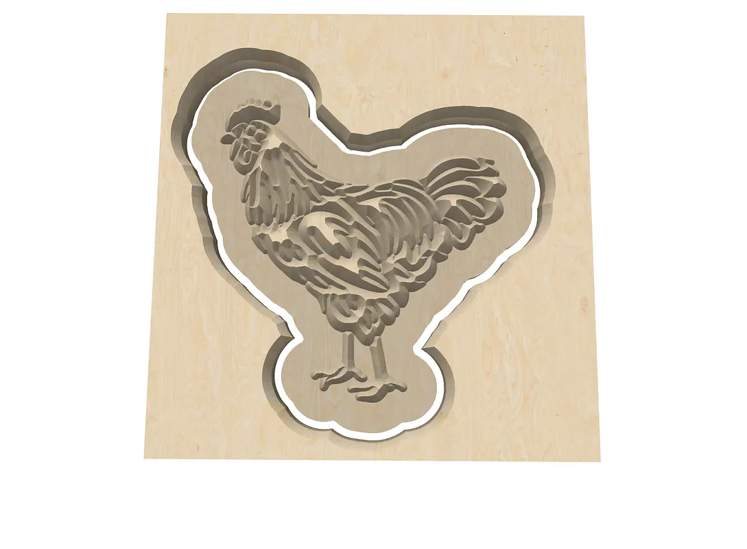 Egg Holder w/ Chicken Inlay - image 3