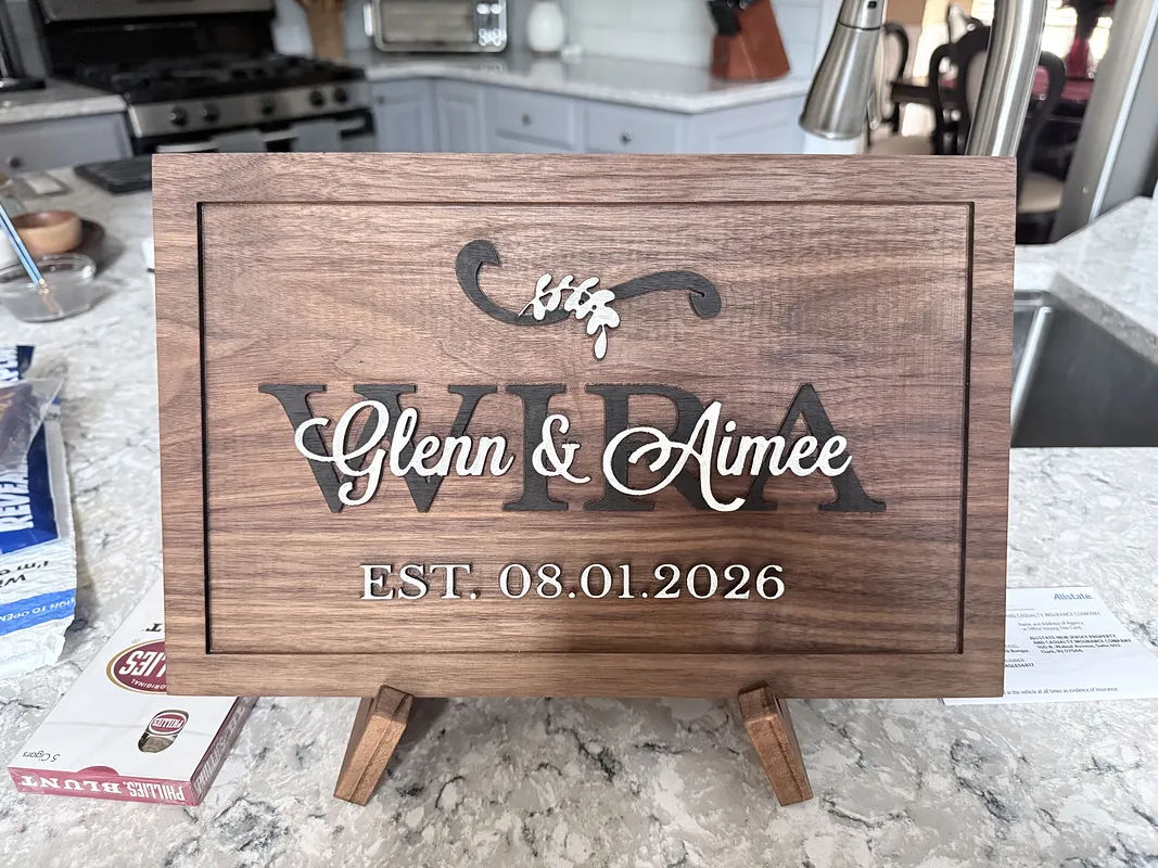 wedding sign with date - image 1
